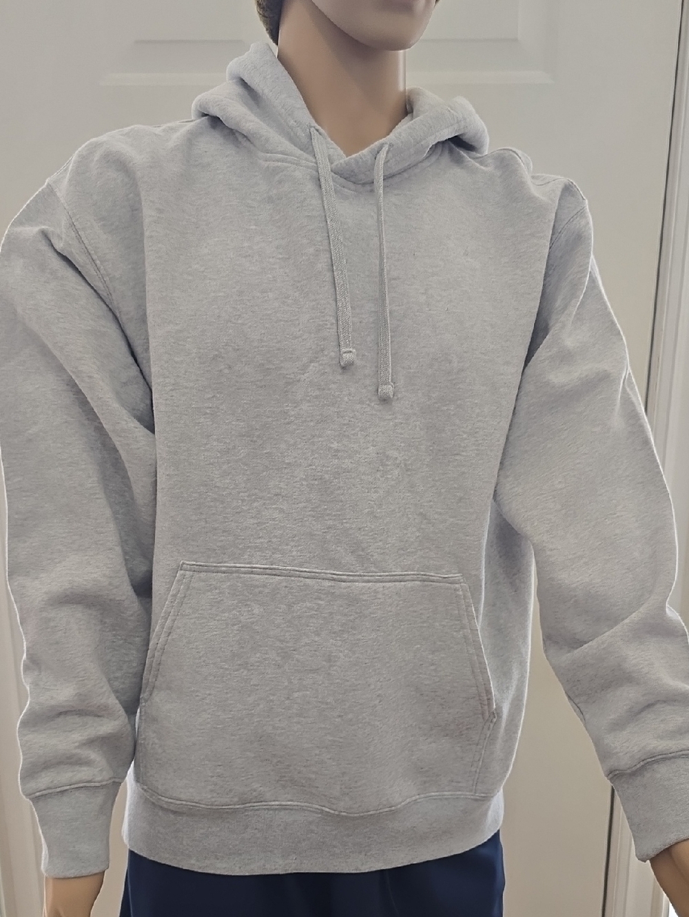 ARIZONA JEAN CO BRAND YOUNG MEN'S GRAY HEATHER PULLOVER HOODIE SIZE LARGE